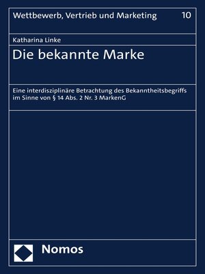 cover image of Die bekannte Marke